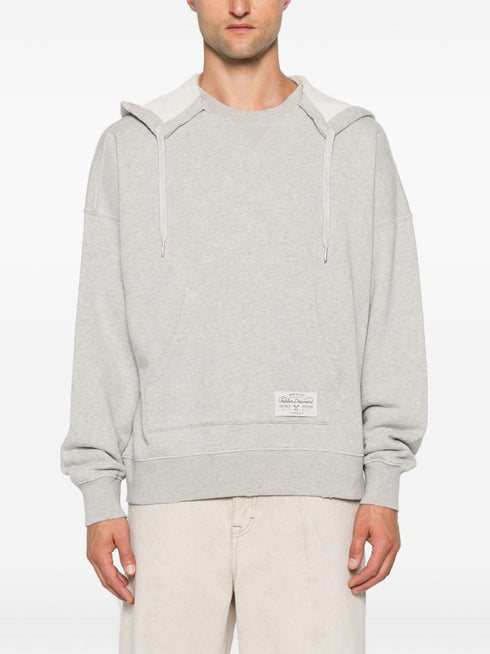 printed cotton hoodie